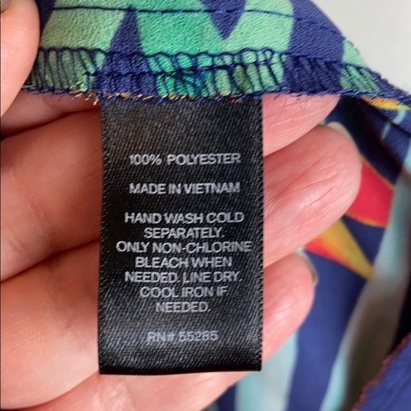 Express Tropical Palm Print Tank Top - Picture 8 of 8